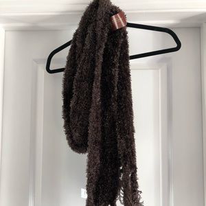 Extra Long Cozy Brown Scarf